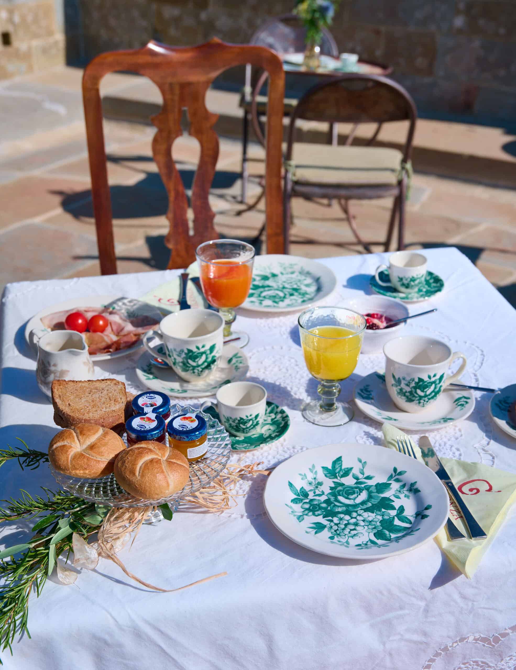 riprese video di colazione in country resort castello